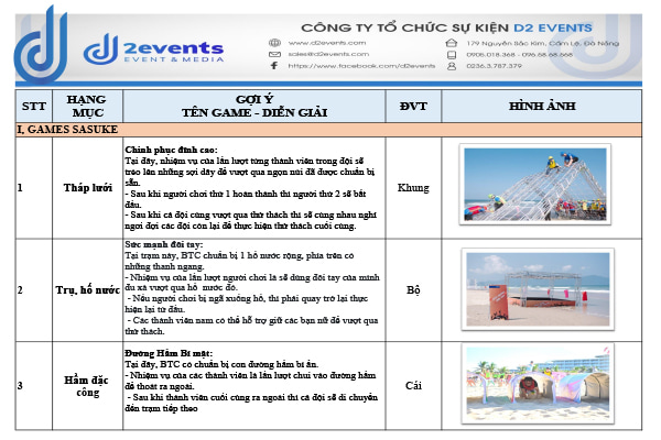 cho thuê dụng cụ game tool tổ chức team building tại đà nẵng