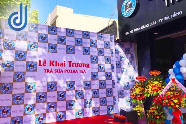 to chuc khai truong he thong tra sua tai da nang d2events
